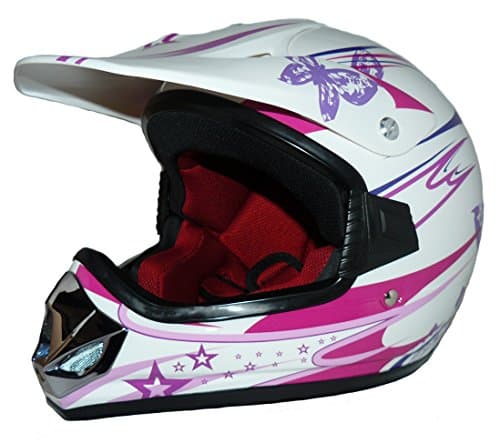 Protectwear V310-Girl-XS barncrosshjälm för flickor Max Racing, storlek XS (Youth L), rosa/vit glans – Bäst i test – atv barnhjälm bäst i test 2026