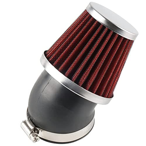Evermotor 37/38/39 mm universell 45° gummigrenrör dubbla lager stål sportluftfilter luftfilter för motorcykel skoter ATV moped skoter röd – Bästa lyxval – atv luftfilter bäst i test 2026