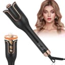 Automatisk locktång för stora lockar, roterande locktång med 4 justerbara temperaturnivåer, anti-förbränningsskydd, snabb uppvärmning, enkel användning, långvariga lockar