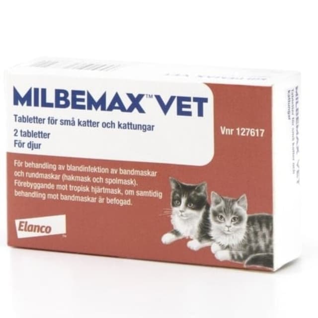 Milbemax vet små katter och kattungar (2 st) – Bäst för kattungar – avmaskning för katt bäst i test 2026