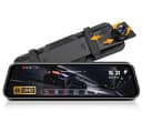 4K spegelbilkamera backspegelkamera med 64G SD-kort backkamera spegelbilkamera med 10" IPS pekskärm dashcam bil fram bak 170° vidvinkel WDR loopinspelning G-sensor