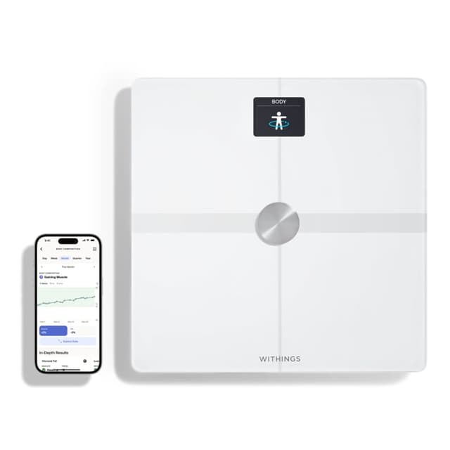 Withings Body Smart (vit) – Bäst för familjeanvändning – badrumsvåg smart bäst i test 2026