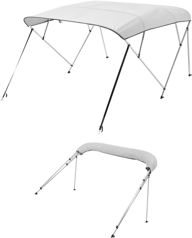 VEVOR Bimini Top 4 bågar ljusgrå – Bäst för stora båtar – biminitop bäst i test 2026