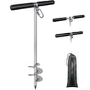 SELEWARE 66 cm sandankare för båtar skruv i båtankare med dubbel helixdesign för grunt vatten rostfritt stål båt strandankare för säkra båtar, jetskidor, kajaker och mer på stränder och sandstänger