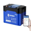 12V 50Ah LiFePO4 batteri med 50A BMS, litiumbattericeller, 640Wh litiumbatteri för trolling-motor, husbil, solar, båt, off-rutnät