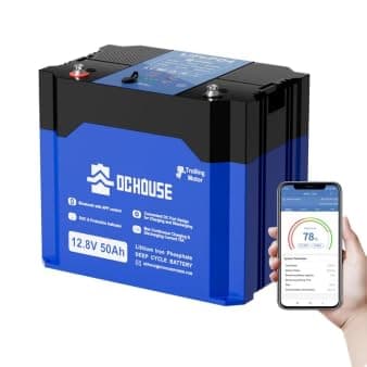 12V 50Ah LiFePO4 batteri med 50A BMS, litiumbattericeller, 640Wh litiumbatteri för trolling-motor, husbil, solar, båt, off-rutnät – Bästa för pengarna – båtbatteri lithium bäst i test 2026