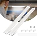 Bonlux 12 V interiör LED-lampor bar skåpbil, 120 lysdioder 12 V LED-remsa lampa för husbil husbil båt husbil kök med strömbrytare, 6 000 K, ultratunn design, 2-pack