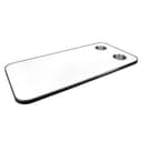 Tbest RV Bord Top Boat Yacht Tabletop Solid Wood med Rostfritt Stålkopphållare Hållbara Arbetsyta för Husbil 800x400mm (Vit)