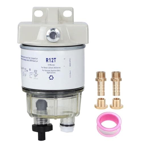 R12T Bränslefilter För Båt, Bränslefilter För Båtrotation 30Gph R12T Marine Rotation Bränslevattenavskiljare, För Oljetanker, Speedboat Racor 120 Och 140-Serien – Bäst i test – båtbränslefilter bäst i test 2026