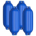 COSTWAY Båtfender set om 4, fender båt, 58 x 16,5 cm, uppblåsbar med lång skärm