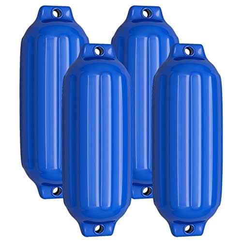 COSTWAY Båtfender set om 4, fender båt, 58 x 16,5 cm, uppblåsbar med lång skärm – båtfender bäst i test 2026