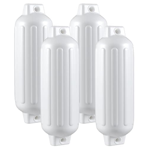 COSTWAY Set med 4 båtfender med långt fender med båt, ramskydd, fender (68,5 x 21,5 cm, vit) – båtfender bäst i test 2026