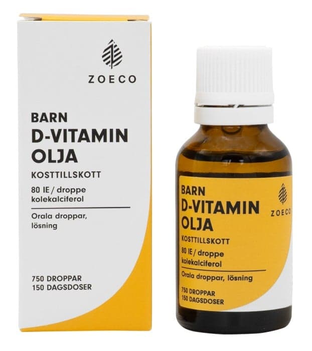 Zoeco D-vitaminolja – Budgetval – d-vitamin droppar bäst i test 2026
