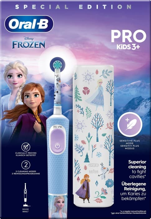 Oral-B Pro Kids Frozen med resefodral – Bästa prisvärda – eltandborste barn bäst i test 2026