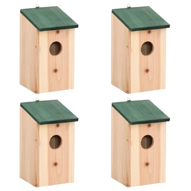 Träholkar 12×12×22 cm (4-pack) – Budgetval – fågelholkar bäst i test 2026