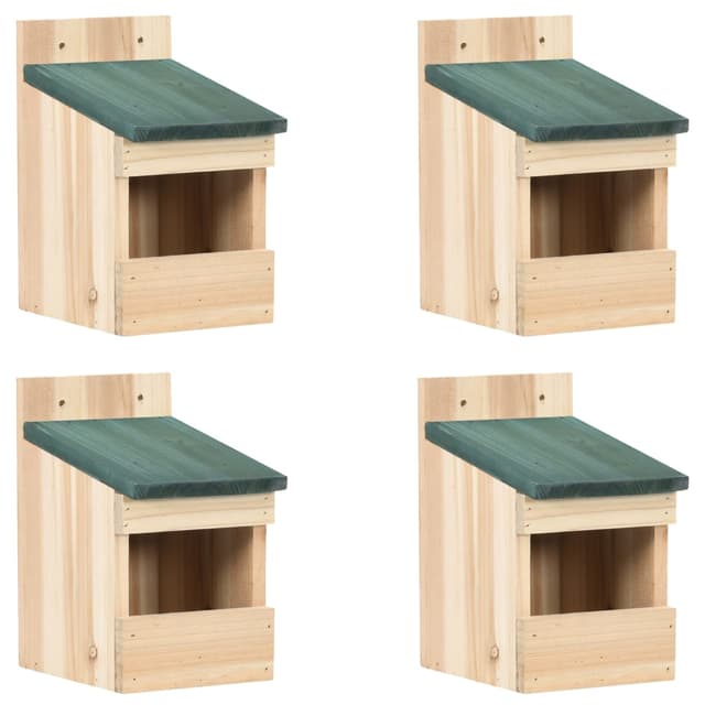 Granträholkar 12×16×20 cm (4-pack) – Bäst väderbeständig – fågelholkar bäst i test 2026