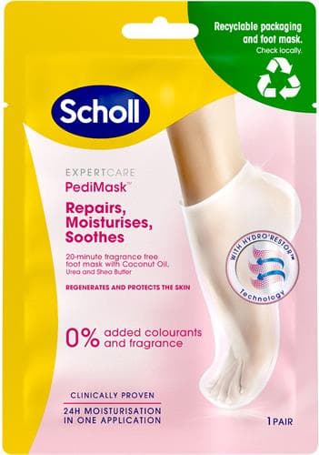 Scholl Parfymfri Fotmask – Bäst för känslig hud – fotmask bäst i test 2026