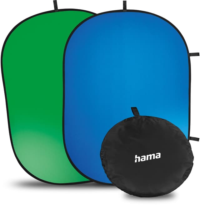 Hama 2-i-1 vikbar greenscreen – Bästa flexibla 2-i-1 – green screen bäst i test 2026