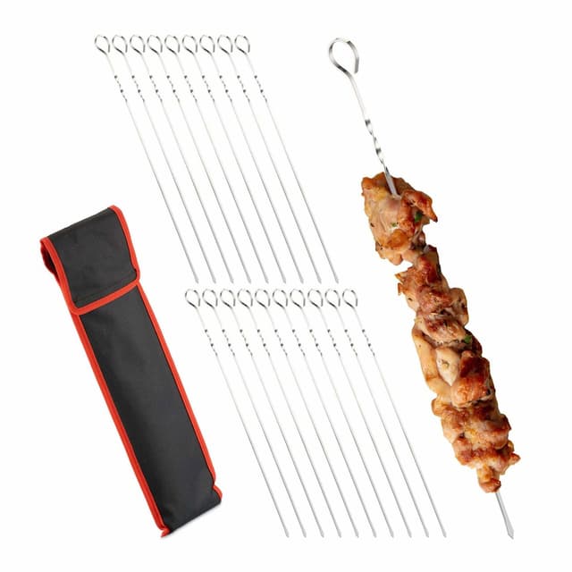 Stort set grillspett 20-pack – Bäst för stora sällskap – grillspett bäst i test 2026
