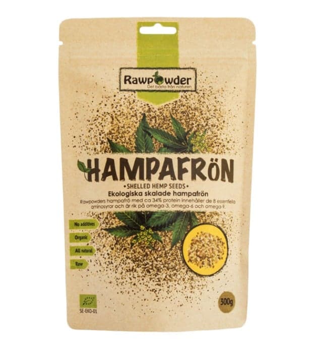 Rawpowder skalade hampafrön 300 g – Bäst i test – hampafrön bäst i test 2026