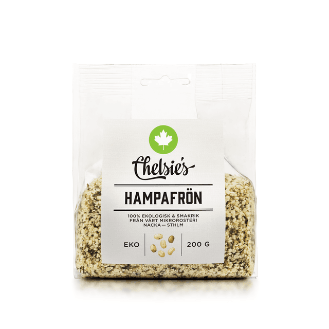 Chelsie’s skalade hampafrön 200 g – Budgetval – hampafrön bäst i test 2026