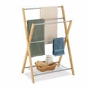 Handdukshållare med bambuhylla