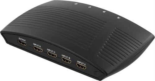 DELTACO 4-1 Full HD-switch – Bästa manuella 4-port – hdmi-switch bäst i test 2026