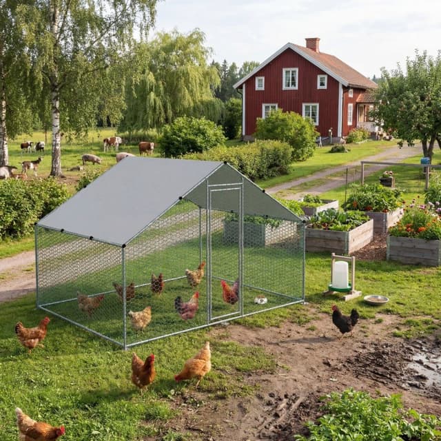 Lyfco Hönsgård 5 m² i galvaniserat stål – Budgetval – hönsgård bäst i test 2026