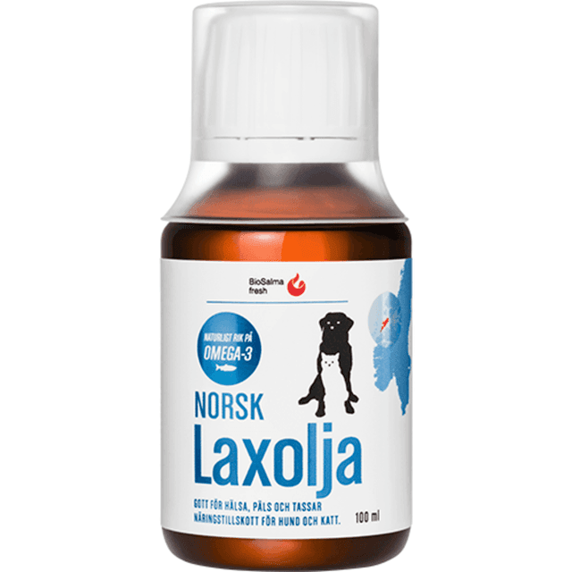 Norsk Laxolja 100 ml – Bästa premiumval – laxolja för katt bäst i test 2026