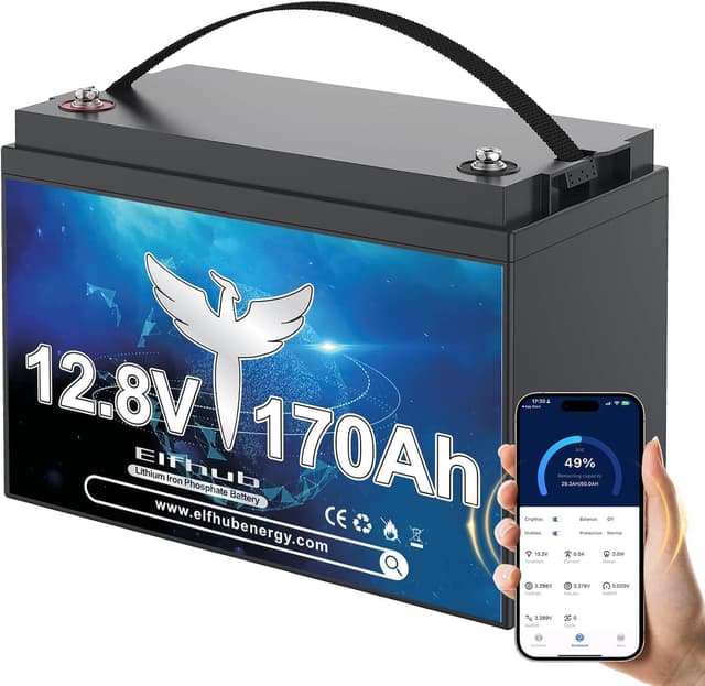 LiFePO4 12,8V 170Ah – Bäst prestanda/vikt – litiumbatteri för husbil bäst i test 2026