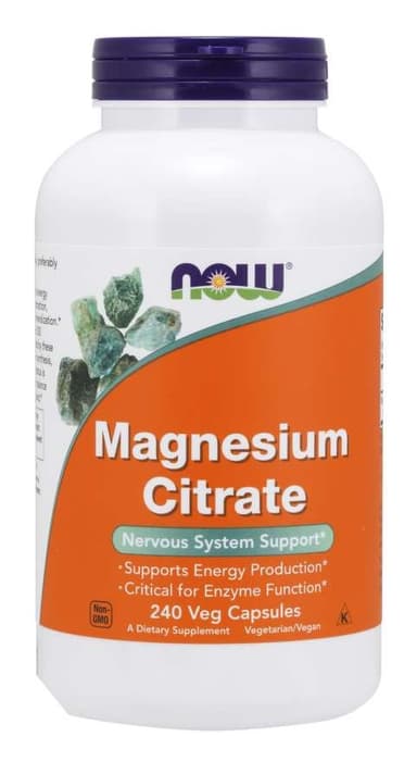 NOW Magnesiumcitrat 400 mg (240 kapslar)