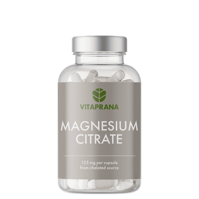 Vitaprana Magnesiumcitrat 125 mg, 100 kapslar – Budgetval – magnesiumcitrat bäst i test 2026