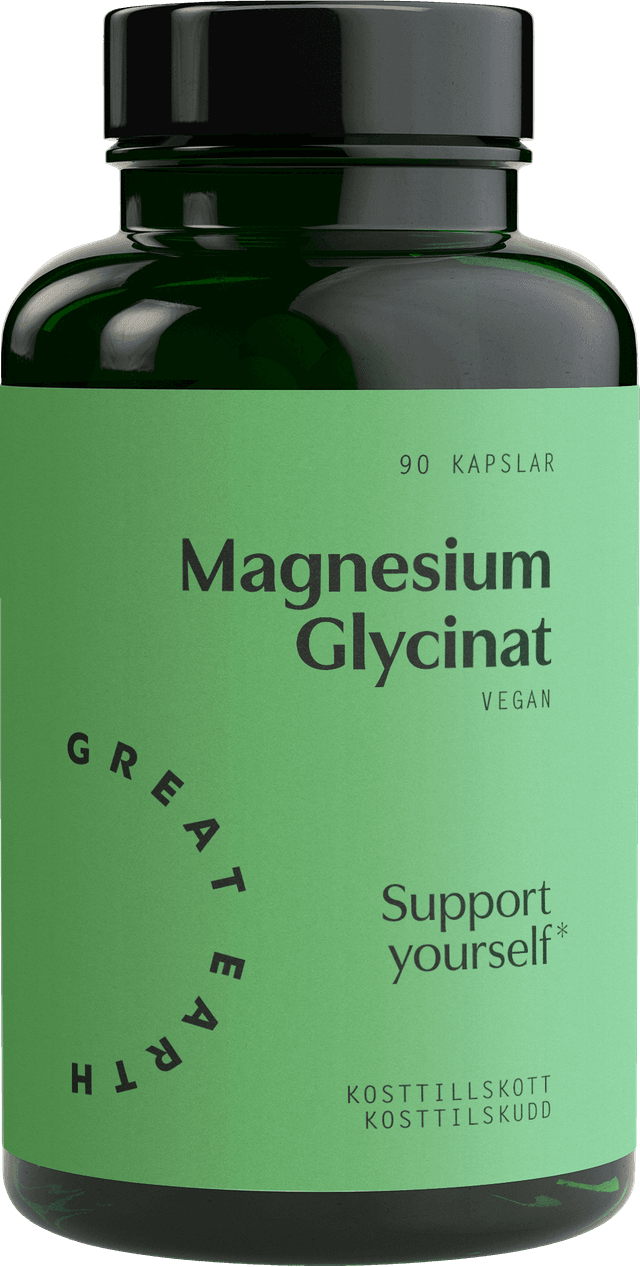 Great Earth Magnesiumglycinat 90 kaps (DOZ Apotek) – Bäst i test – magnesiumglycinat bäst i test 2026