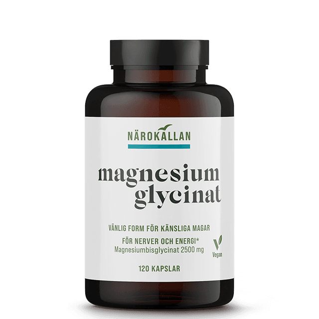 Närokällan Magnesiumglycinat 120 kaps (Bodystore) – Budgetval – magnesiumglycinat bäst i test 2026