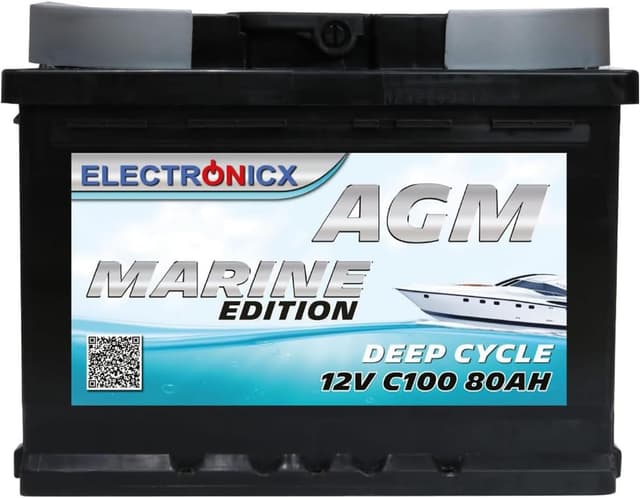Electronicx AGM 12V 80 Ah – Budgetval – marinbatteri bäst i test 2026