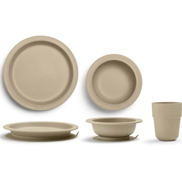 Elodie barnservis Pure Khaki – Bäst design – matset barn (tallrik/bestick) bäst i test 2026