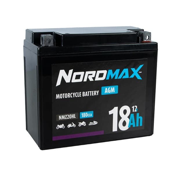 NordMax AGM 12V 18Ah – Bäst livslängd – mc-batteri bäst i test 2026