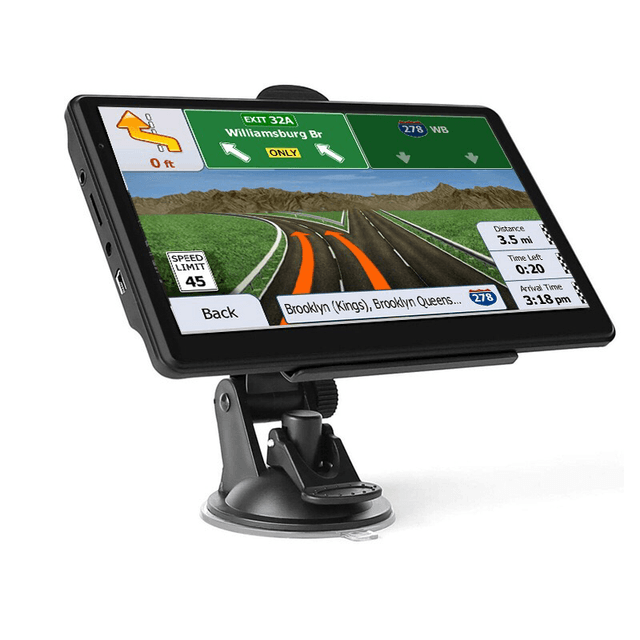 7" GPS med FM-sändare – Budgetval – mc-gps bäst i test 2026