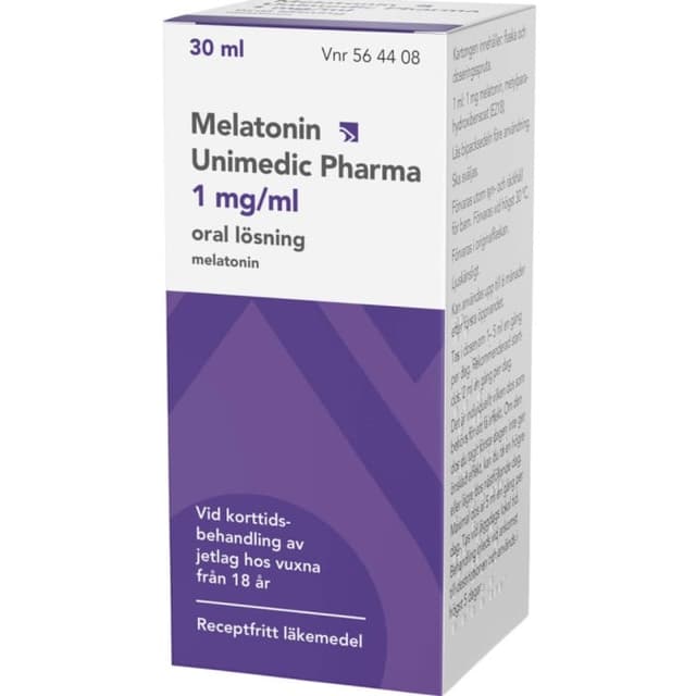 Unimedic Pharma Melatonin 1 mg/ml – Bästa flytande – melatonin bäst i test 2026