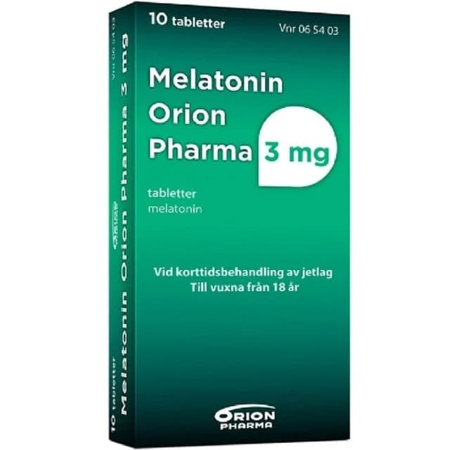 Orion Pharma Melatonin 3 mg – Bästa för jetlag – melatonin bäst i test 2026