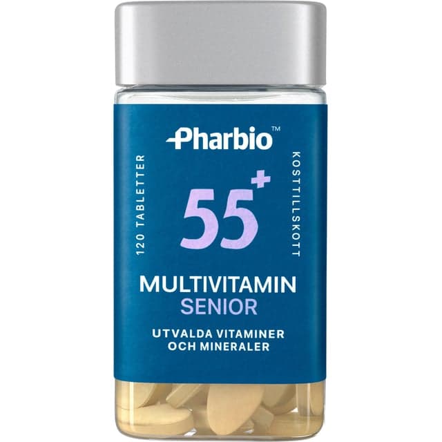 Pharbio Multivitamin 55+ 120 st – Budgetval – multivitamin senior bäst i test 2026