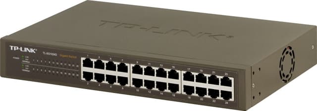 TP-Link TL-SG1024D 24-port Gigabit – Bäst för stora nätverk – nätverksswitch bäst i test 2026
