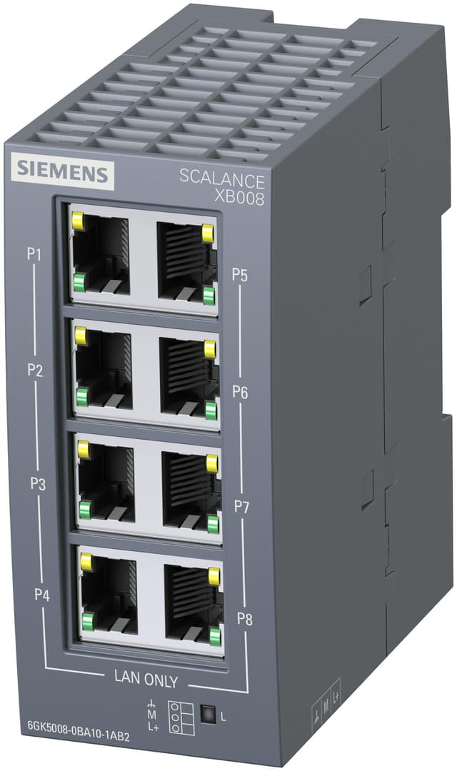 Siemens Scalance XB008 – Bästa industriella – nätverksswitch bäst i test 2026