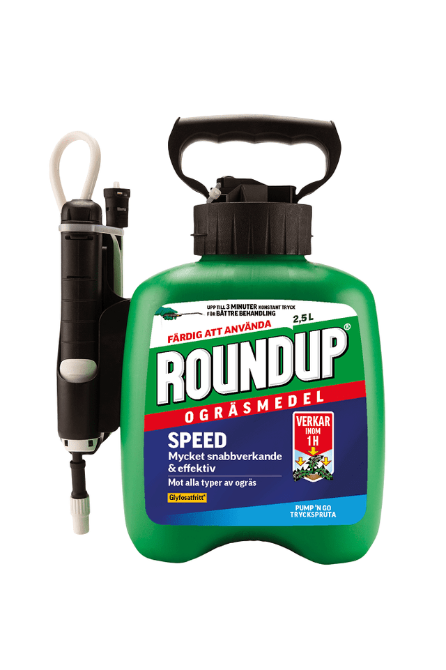 RoundUp Pump’n Go Speed 2,5L – Bästa mellanstora pump-spruta – ogräsmedel bäst i test 2026