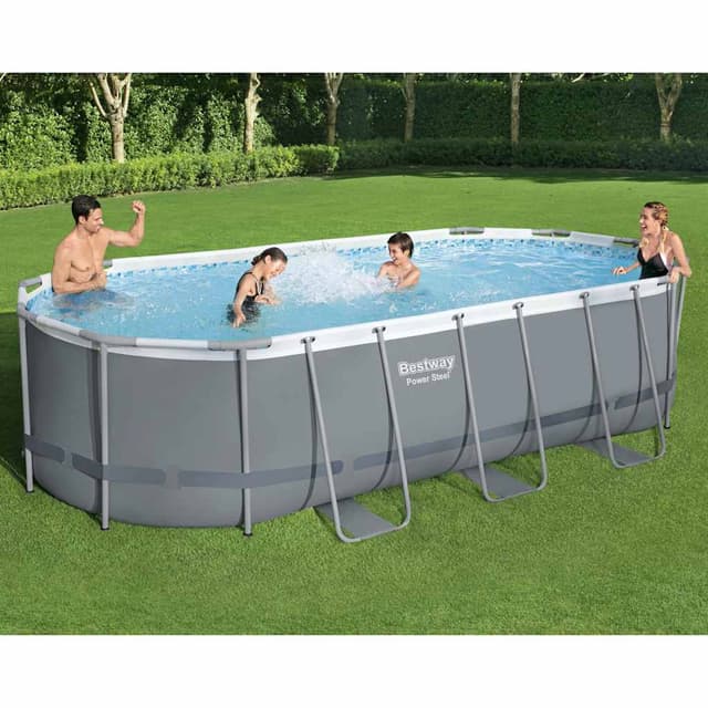 Bestway Power Steel oval 5,49×2,74 m – Bäst oval i stål – pool ovan mark bäst i test 2026