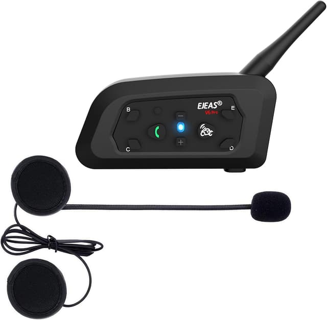 V6 Pro Bluetooth-Intercom – Bästa räckvidd – skoter-intercom bäst i test 2026