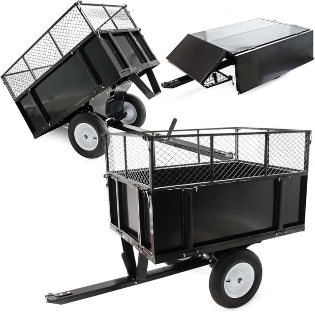 Wiltec Tippbar trädgårdssläpkärra 300 kg – Bästa budgetval – släpvagn (obromsad) bäst i test 2026