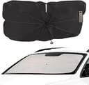 Hopfällbart vindrutessolskydd 145×80 cm