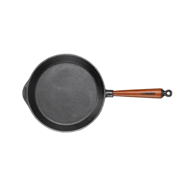 Skeppshult 26 cm trähandtag – Bäst hantverkskvalitet – stekpanna gjutjärn bäst i test 2026