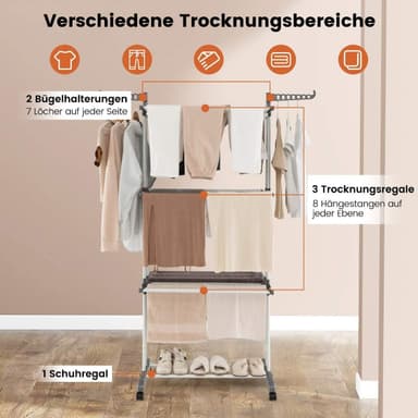 4-lagers torkställning grå